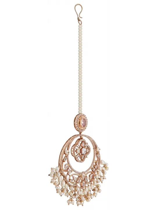 Freshwater Pearl Chandbali Maangtika